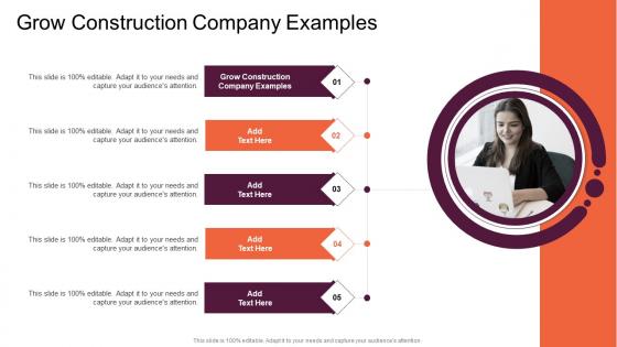Grow Construction Company Examples In Powerpoint And Google Slides Cpb