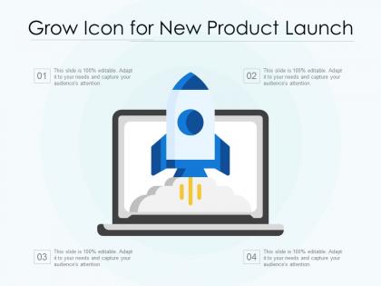Grow icon for new product launch