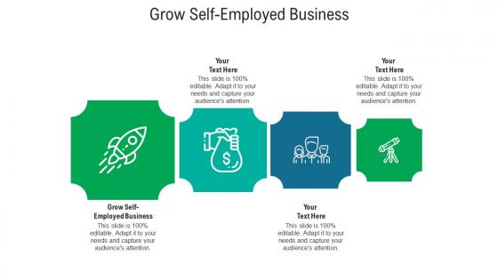 Grow self employed business ppt powerpoint presentation ideas icons cpb
