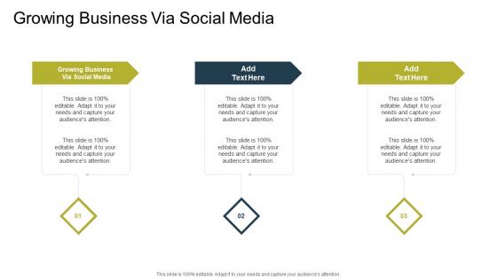 Growing Business Via Social Media In Powerpoint And Google Slides Cpb