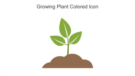 Growing Plant Colored Icon In Powerpoint Pptx Png And Editable Eps Format