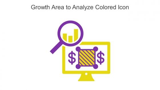 Growth Area To Analyze Colored Icon In Powerpoint Pptx Png And Editable Eps Format