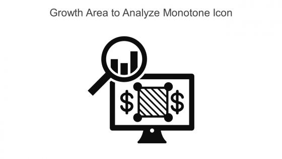 Growth Area To Analyze Monotone Icon In Powerpoint Pptx Png And Editable Eps Format