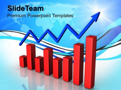 Growth bar graphs maker powerpoint templates progress success ppt themes