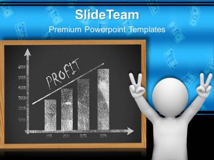 Growth bar graphs powerpoint templates profit chart success ppt slide