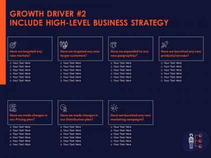 Growth driver 2 include high level business strategy