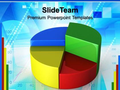 Growth easy bar graphs powerpoint templates pie chart money business ppt slides