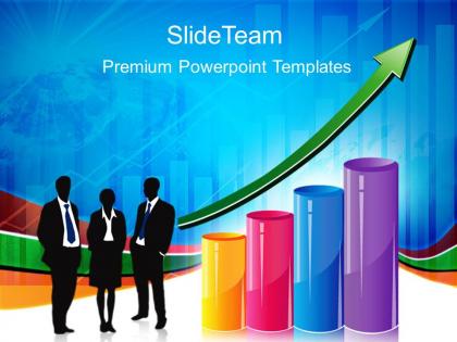 Growth energy bar graphs powerpoint templates with arrow business ppt slides