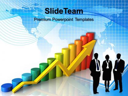 Growth graphing bar graphs powerpoint templates profit business success ppt slide