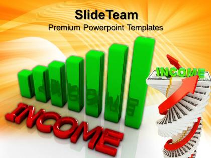 Growth graphs in business templates income teamwork ppt powerpoint