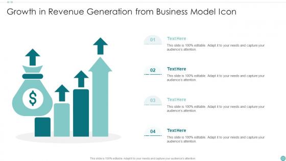 Growth In Revenue Generation From Business Model Icon