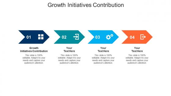 Growth initiatives contribution ppt powerpoint presentation icon outfit cpb