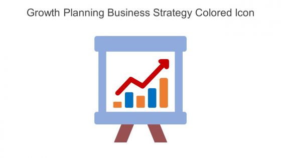 Growth Planning Business Strategy Colored Icon In Powerpoint Pptx Png And Editable Eps Format
