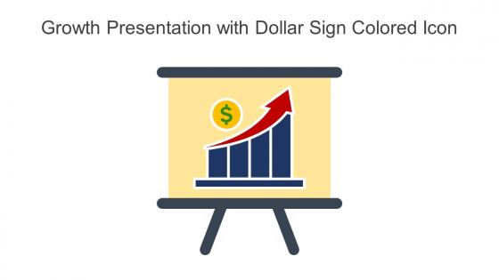 Growth Presentation With Dollar Sign Colored Icon In Powerpoint Pptx Png And Editable Eps Format