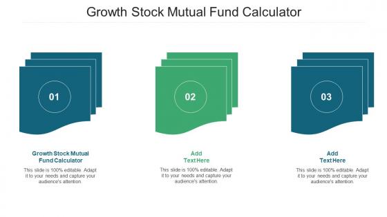 Growth Stock Mutual Fund Calculator Ppt Powerpoint Presentation Show Infographics Cpb