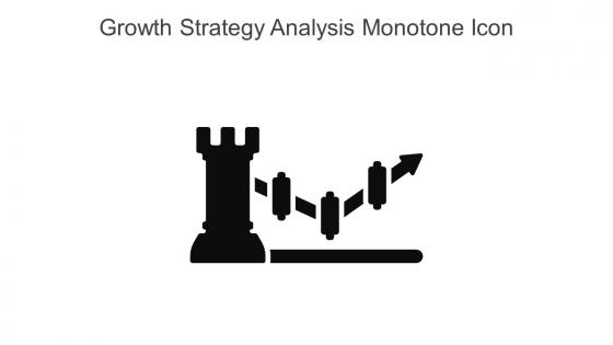 Growth Strategy Analysis Monotone Icon In Powerpoint Pptx Png And Editable Eps Format
