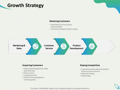 Growth strategy consumer features ppt powerpoint presentation information