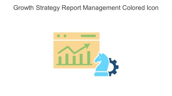 Growth Strategy Report Management Colored Icon In Powerpoint Pptx Png And Editable Eps Format