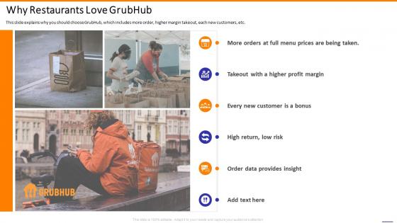 Grubhub investor funding elevator why restaurants love grubhub