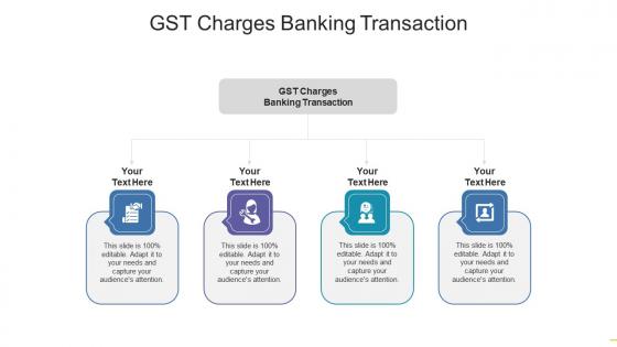 Gst charges banking transaction ppt powerpoint presentation ideas template cpb