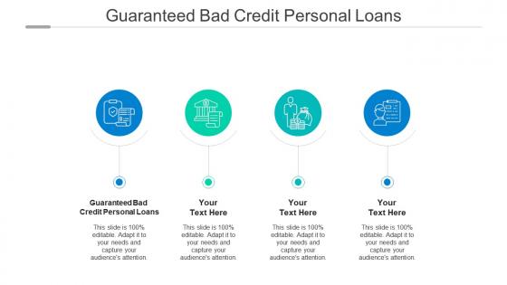 Guaranteed bad credit personal loans ppt powerpoint presentation outline example file cpb