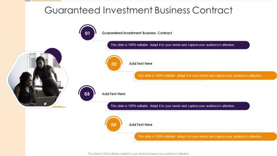 Guaranteed Investment Business Contract In Powerpoint And Google Slides Cpb