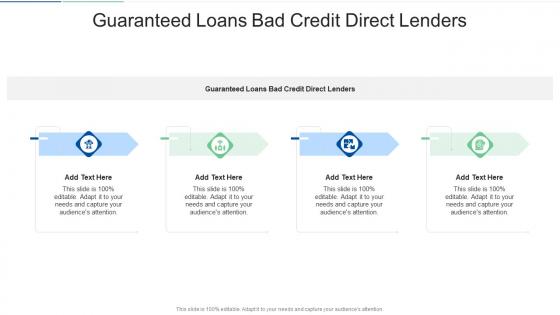 Guaranteed Loans Bad Credit Direct Lenders In Powerpoint And Google Slides Cpb