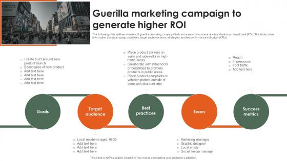 Guerilla Marketing Campaign To Generate Higher Roi Startup Growth Strategy For Rapid Strategy SS V