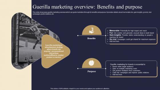 Guerilla Marketing Overview Benefits And Purpose Viral Advertising Strategy To Increase