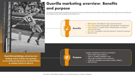 Guerilla Marketing Purpose Experiential Marketing Tool For Emotional Brand Building MKT SS V
