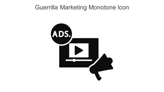 Guerrilla Marketing Monotone Icon In Powerpoint Pptx Png And Editable Eps Format