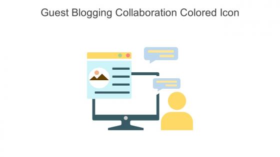 Guest Blogging Collaboration Colored Icon In Powerpoint Pptx Png And Editable Eps Format