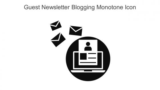Guest Newsletter Blogging Monotone Icon In Powerpoint Pptx Png And Editable Eps Format