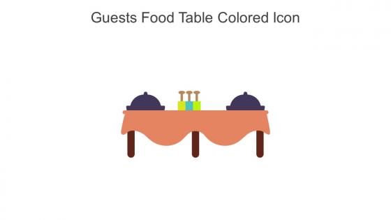 Guests Food Table Colored Icon In Powerpoint Pptx Png And Editable Eps Format