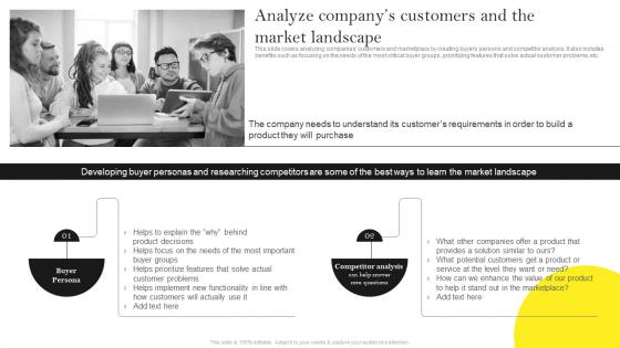 Guide For Building Effective Product Analyze Companys Customers And The Market Landscape