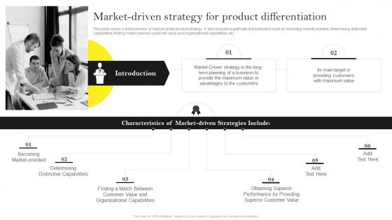 Guide For Building Effective Product Market Driven Strategy For Product Differentiation