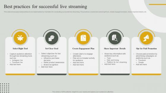 Guide For Effective Event Marketing Best Practices For Successful Live Streaming