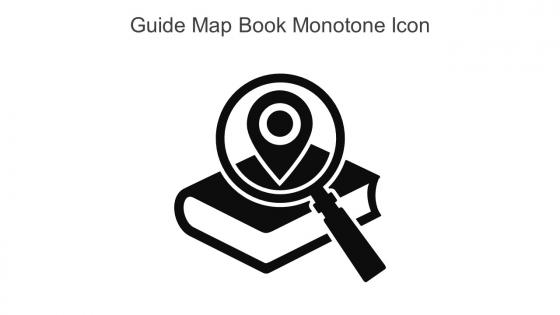 Guide Map Book Monotone Icon In Powerpoint Pptx Png And Editable Eps Format
