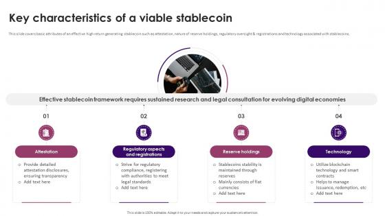 Guide On Defining Roles Of Stablecoins Key Characteristics Of A Viable Stablecoin BCT SS