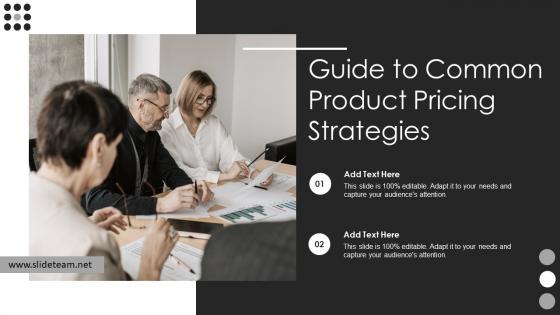 Guide To Common Product Pricing Strategies Ppt Powerpoint Presentation File Good