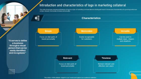 Guide To Digital Marketing Collateral Introduction And Characteristics Of Logo MKT SS