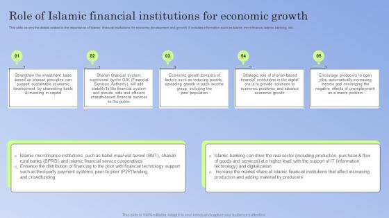 Guide To Islamic Banking Role Financial Institutions For Economic Growth Fin SS V