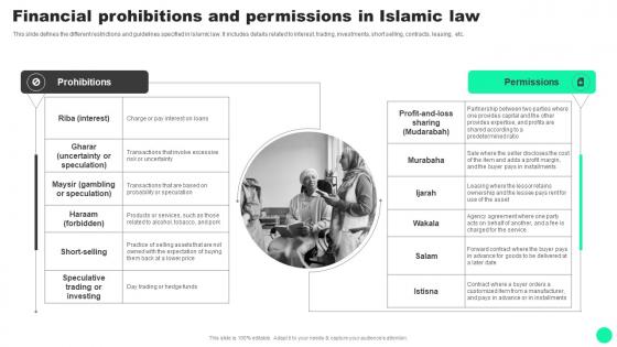 Guide To Islamic Finance Financial Prohibitions And Permissions In Islamic Law Fin SS V