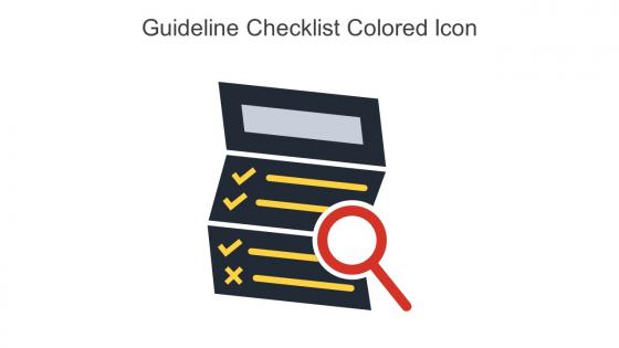 Guideline Checklist Colored Icon In Powerpoint Pptx Png And Editable Eps Format