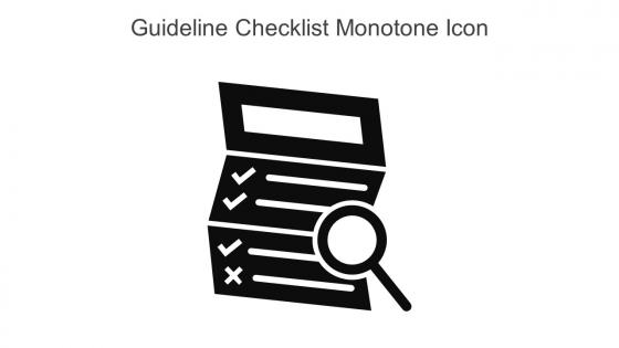 Guideline Checklist Monotone Icon In Powerpoint Pptx Png And Editable Eps Format