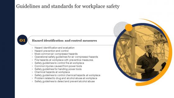 Guidelines And Standards For Workplace Safety Table Of Contents