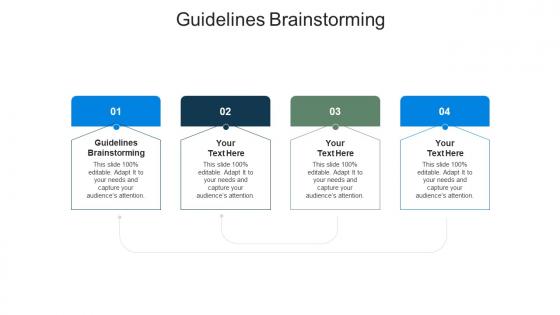 Guidelines brainstorming ppt powerpoint presentation slides visuals cpb