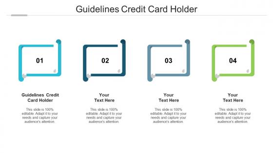 Guidelines credit card holder ppt powerpoint presentation portfolio example introduction cpb