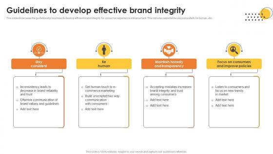 Guidelines To Develop Effective Brand Integrity