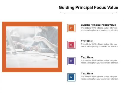 Guiding principal focus value ppt powerpoint presentation show outline cpb